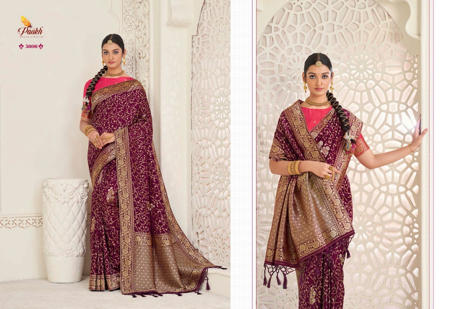 Aashi Silk Vol 1 By Pankh Wedding Sarees Catalog